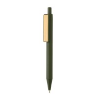 Penna i GRS återvunnen ABS m. bambuclips